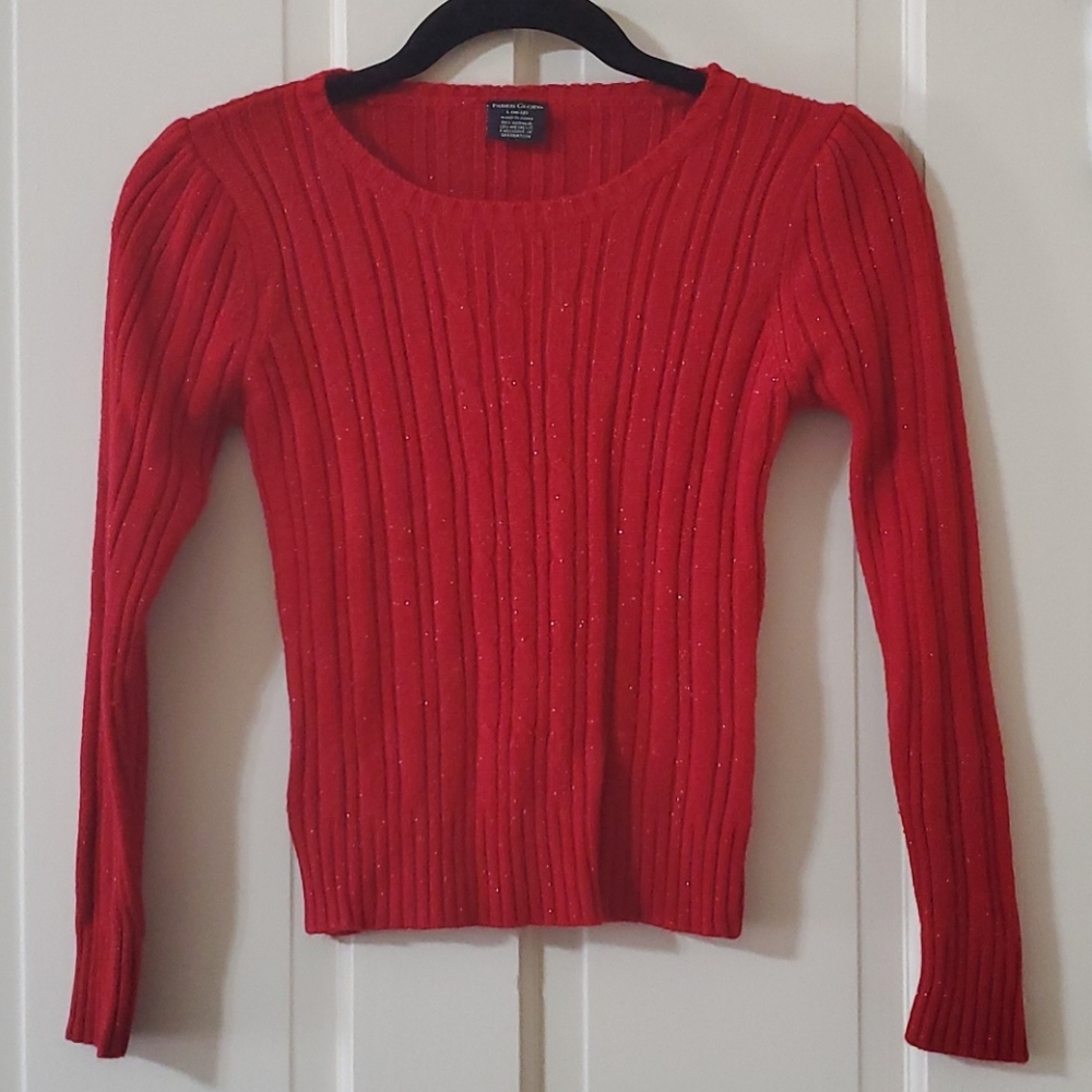 Girl's Red and Black Sweaters - Picture 2 of 7